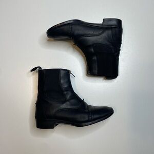 Ovation Sport Rider II Zip Paddock Black Leather Boots Women’s 8 US Riding